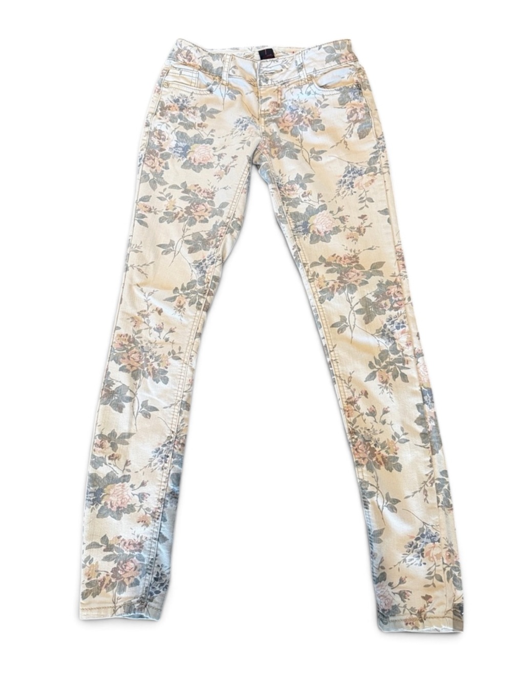 Almost Famous Floral Skinny Jeans